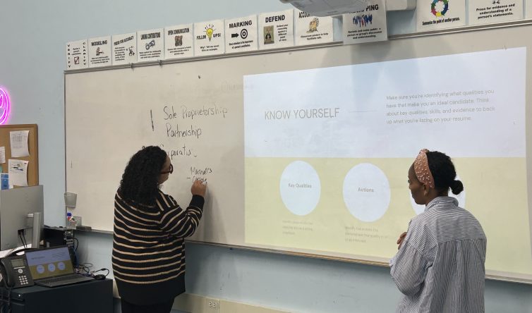 Lawrence High School Workshop in Classroom