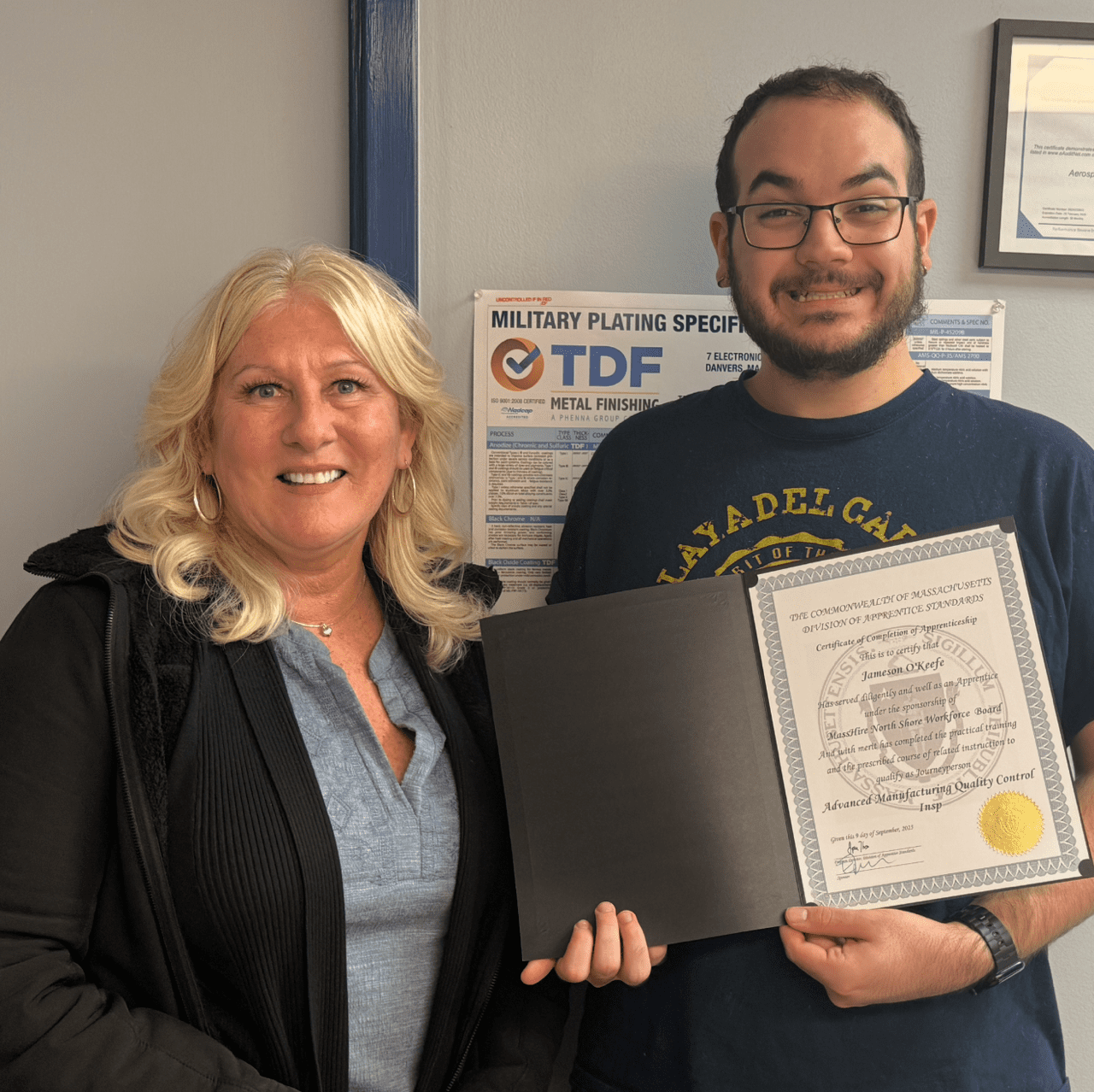 TDF Metals Jamison O'Keefe Apprenticeship Certificate (4)